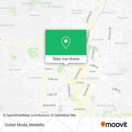 Outlet Moda map