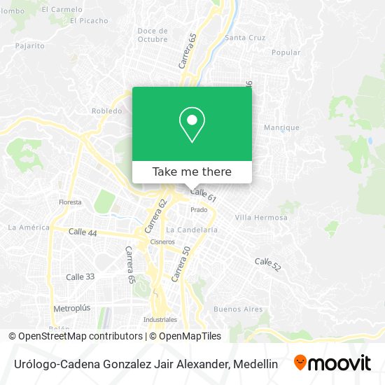 Urólogo-Cadena Gonzalez Jair Alexander map