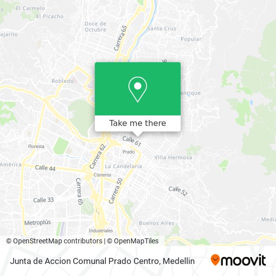 Junta de Accion Comunal Prado Centro map