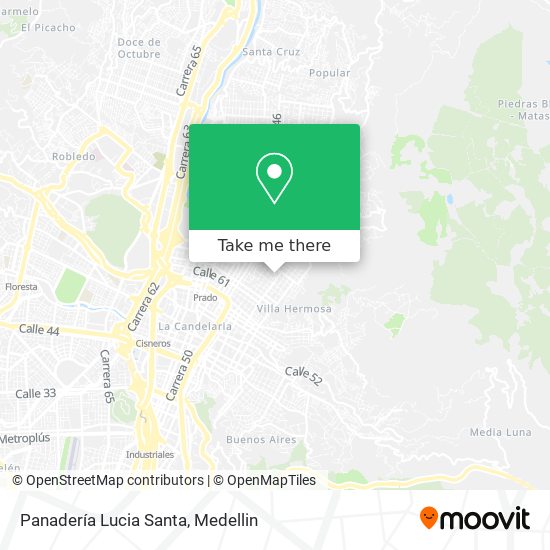 Mapa de Panadería Lucia Santa