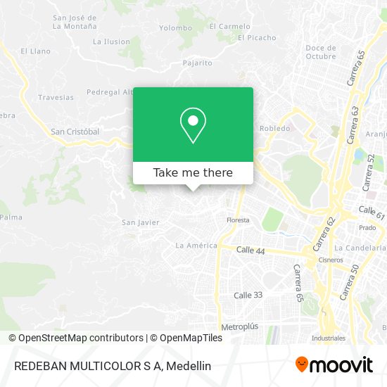 REDEBAN MULTICOLOR S A map