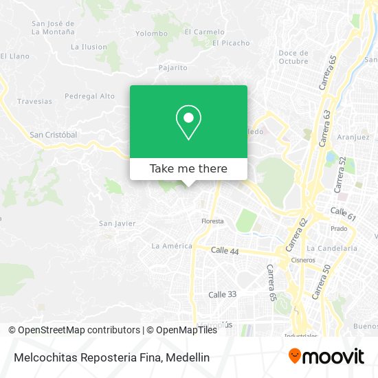 Mapa de Melcochitas Reposteria Fina