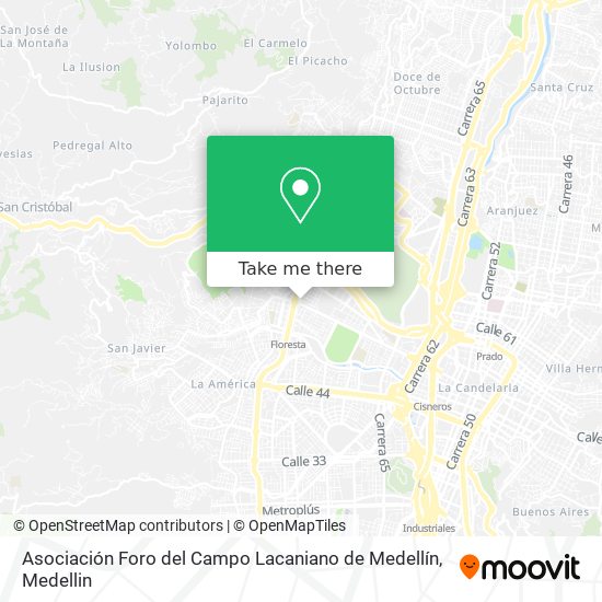 Mapa de Asociación Foro del Campo Lacaniano de Medellín