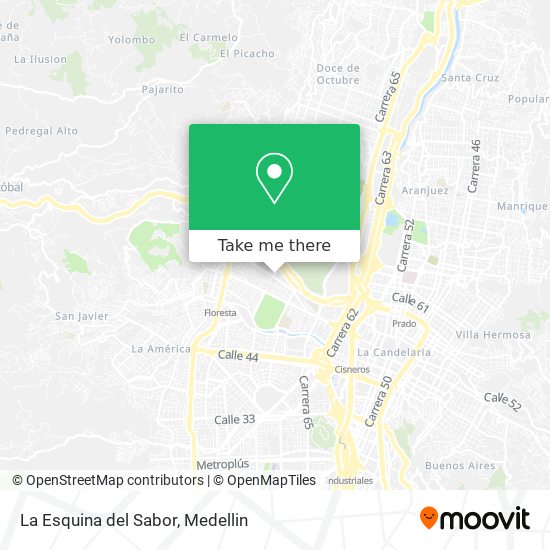 La Esquina del Sabor map