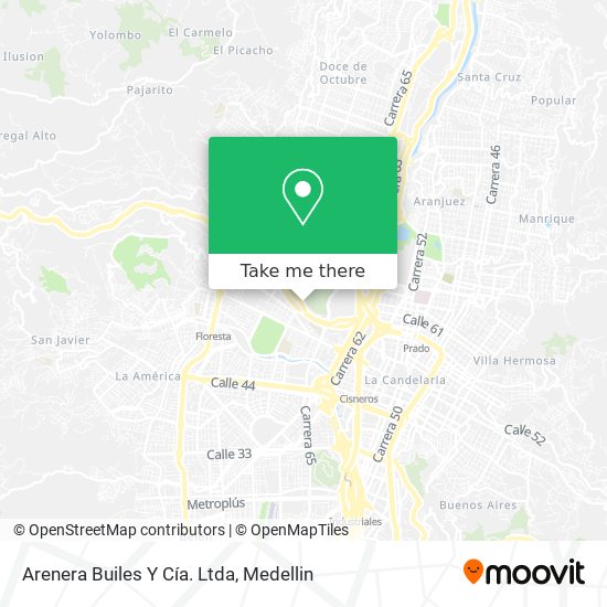 Mapa de Arenera Builes Y Cía. Ltda