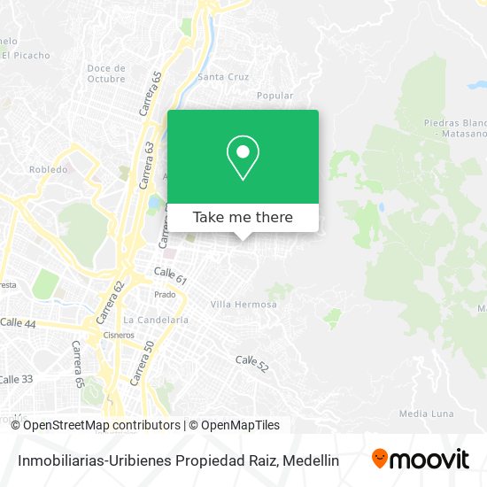 Mapa de Inmobiliarias-Uribienes Propiedad Raiz