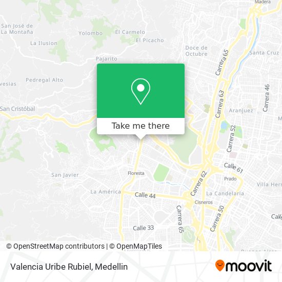 Valencia Uribe Rubiel map