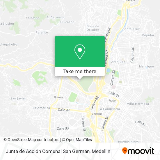 Junta de Acción Comunal San Germán map
