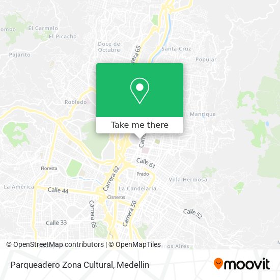 Parqueadero Zona Cultural map