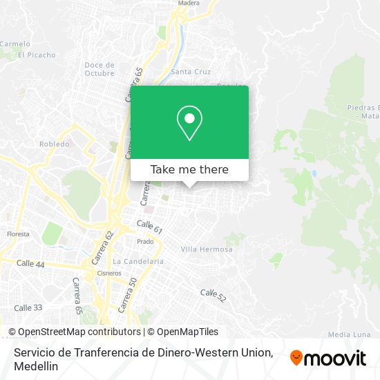 Servicio de Tranferencia de Dinero-Western Union map