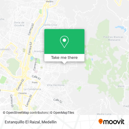 Estanquillo El Raizal map