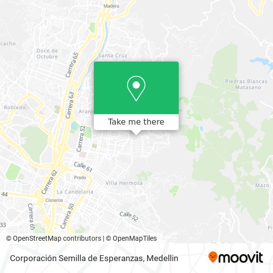 Corporación Semilla de Esperanzas map