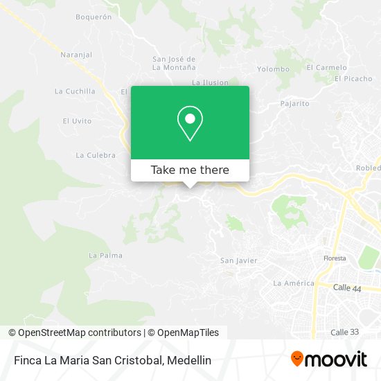 Finca La Maria San Cristobal map