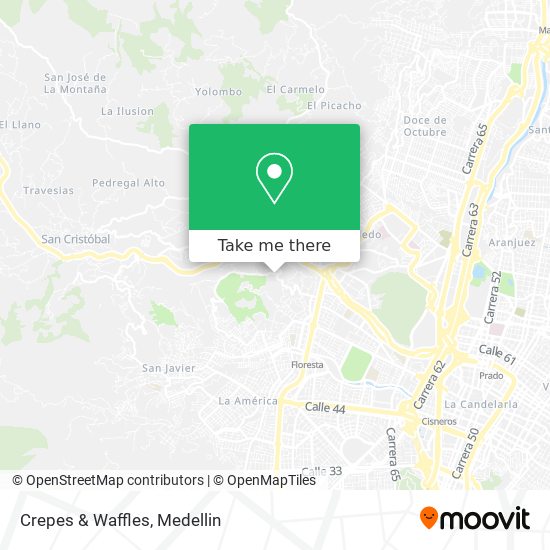 Crepes & Waffles map