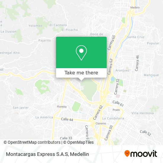 Montacargas Express S.A.S map