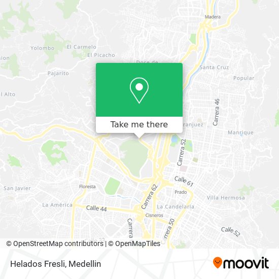 Mapa de Helados Fresli