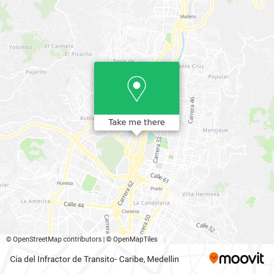 Cia del Infractor de Transito- Caribe map