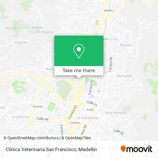 Mapa de Clinica Veterinaria San Francisco