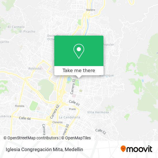 Mapa de Iglesia Congregación Mita