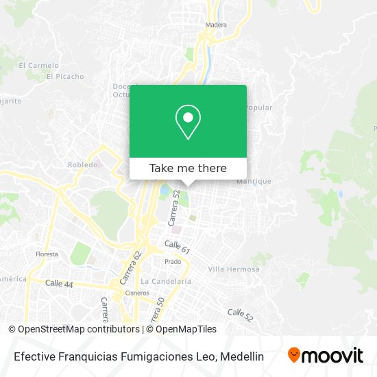 Efective Franquicias Fumigaciones Leo map