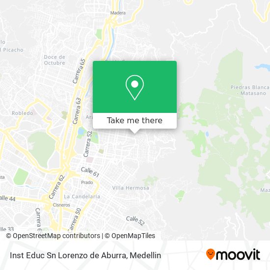 Inst Educ Sn Lorenzo de Aburra map