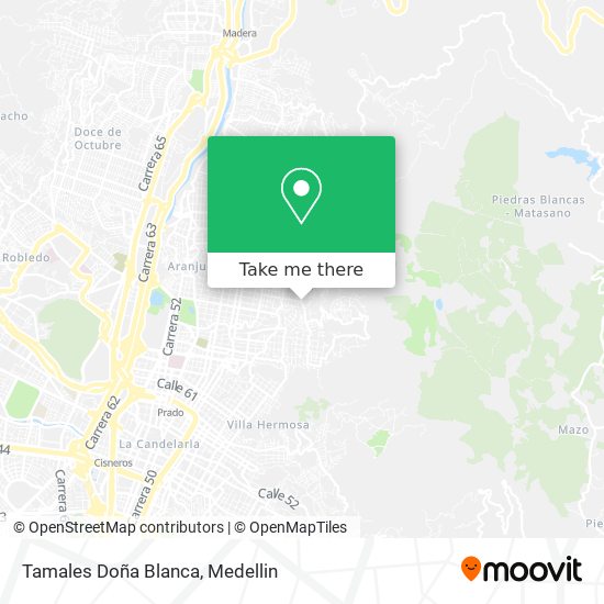 Mapa de Tamales Doña Blanca