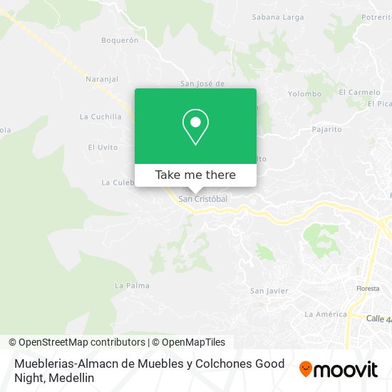 Mapa de Mueblerias-Almacn de Muebles y Colchones Good Night