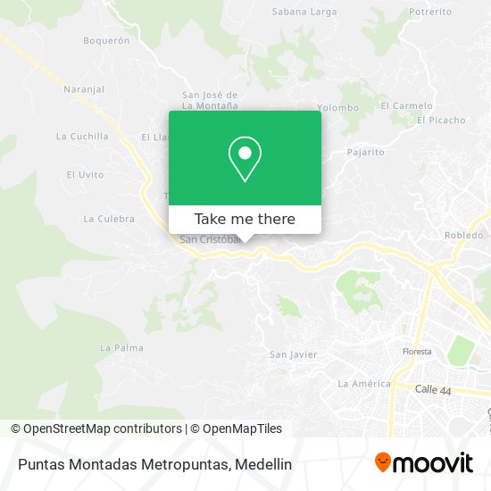 Mapa de Puntas Montadas Metropuntas
