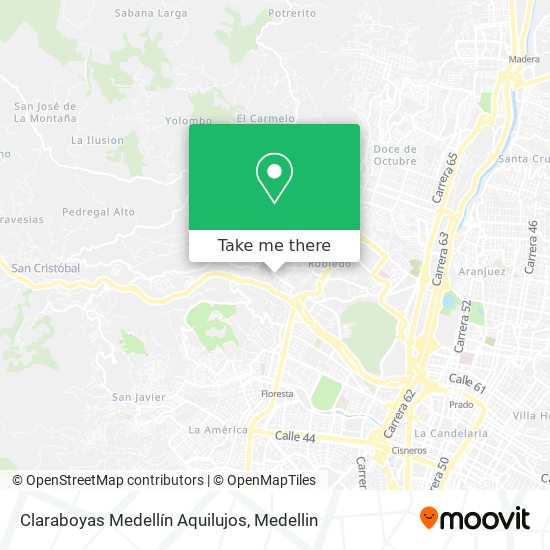 Claraboyas Medellín Aquilujos map