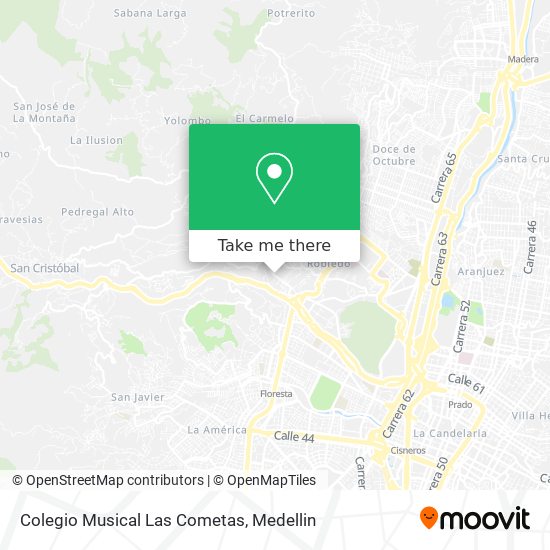Colegio Musical Las Cometas map
