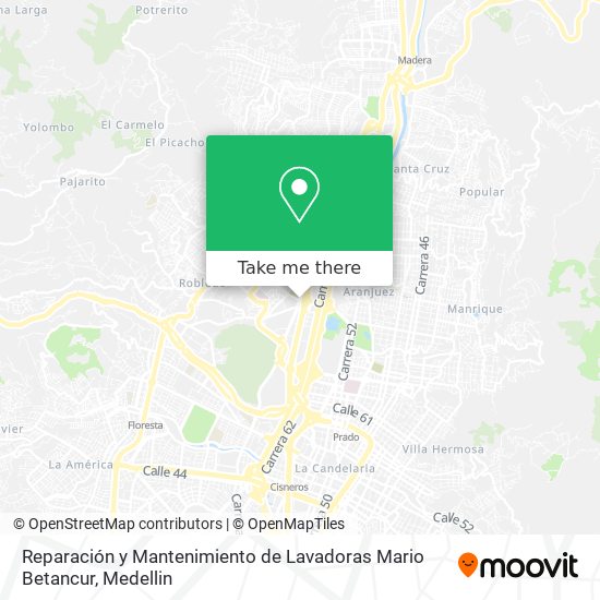 Mapa de Reparación y Mantenimiento de Lavadoras Mario Betancur
