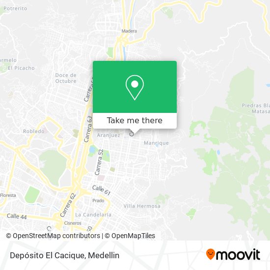 Mapa de Depósito El Cacique