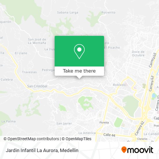 Mapa de Jardin Infantil La Aurora