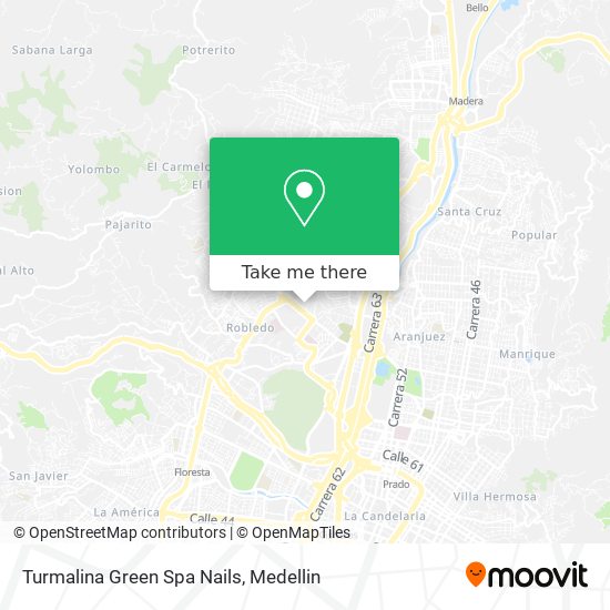 Turmalina Green Spa Nails map