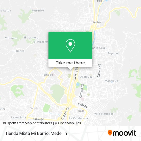 Mapa de Tienda Mixta Mi Barrio