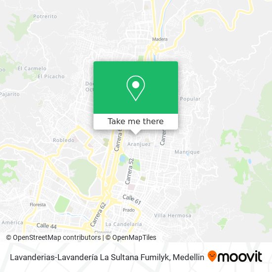 Lavanderias-Lavandería La Sultana Fumilyk map