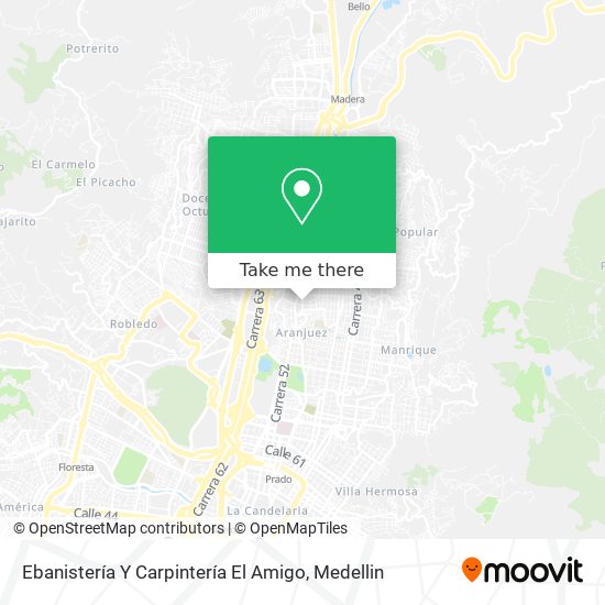 Ebanistería Y Carpintería El Amigo map