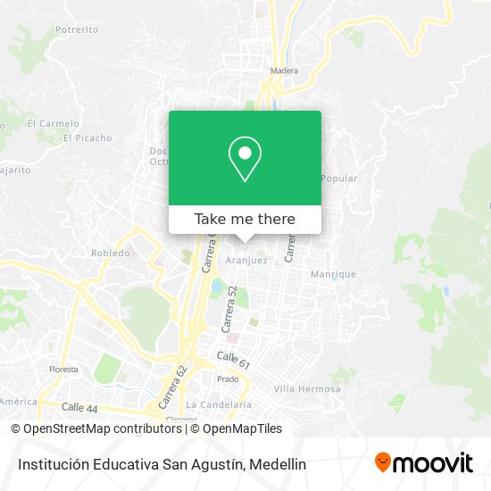 Mapa de Institución Educativa San Agustín