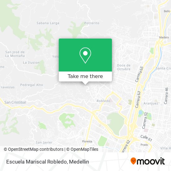 Escuela Mariscal Robledo map