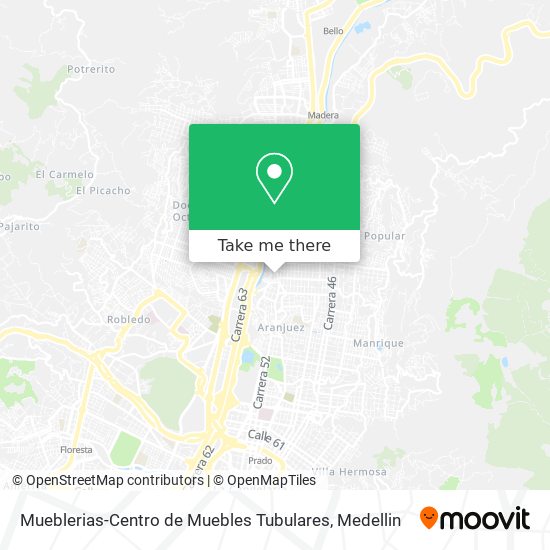 Mueblerias-Centro de Muebles Tubulares map