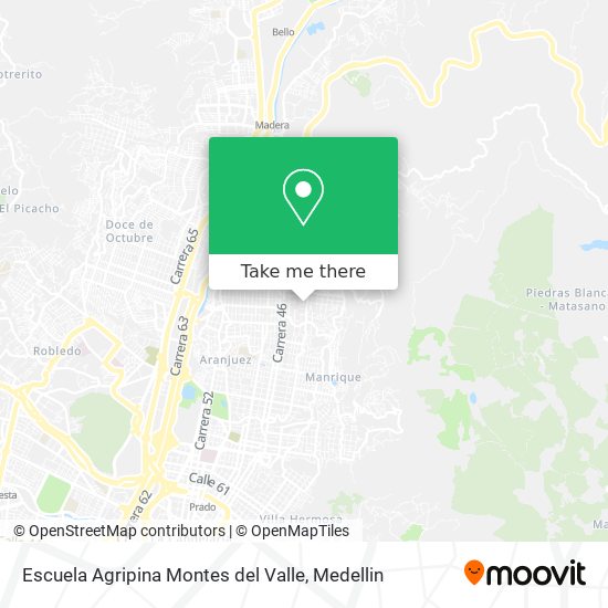 Mapa de Escuela Agripina Montes del Valle