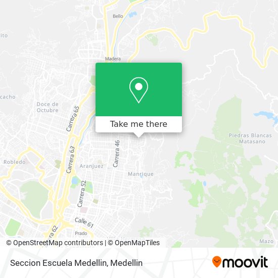 Mapa de Seccion Escuela Medellin