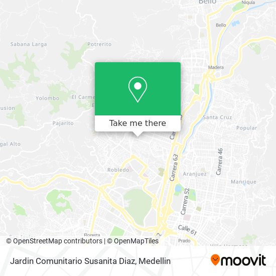 Jardin Comunitario Susanita Diaz map
