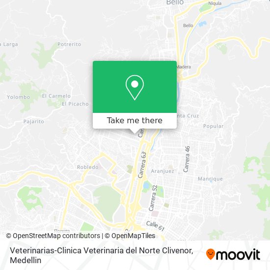 Veterinarias-Clinica Veterinaria del Norte Clivenor map