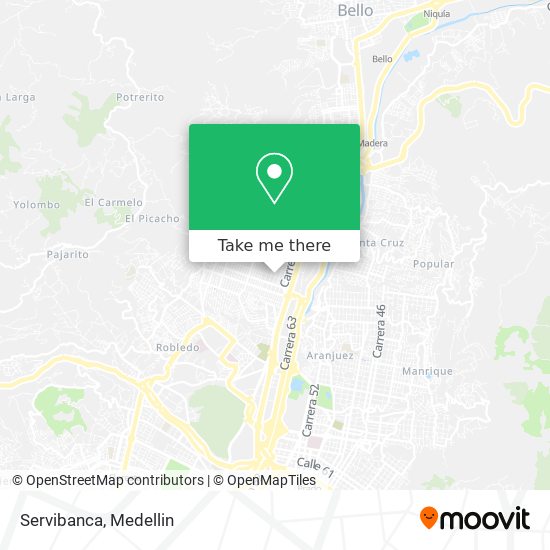 Mapa de Servibanca