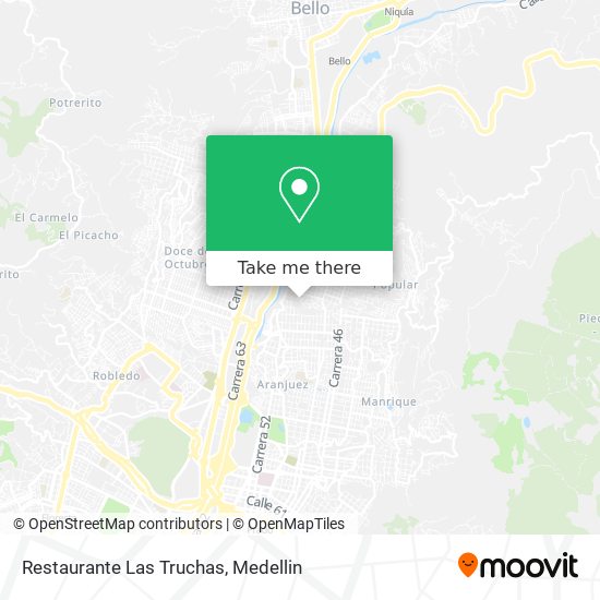 Restaurante Las Truchas map