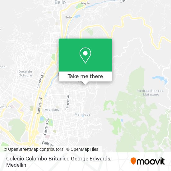 Colegio Colombo Britanico George Edwards map