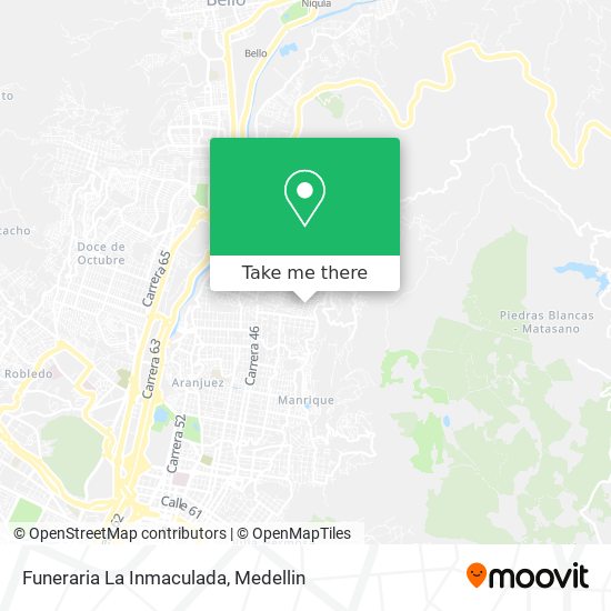 Mapa de Funeraria La Inmaculada