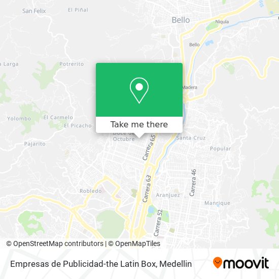 Empresas de Publicidad-the Latin Box map