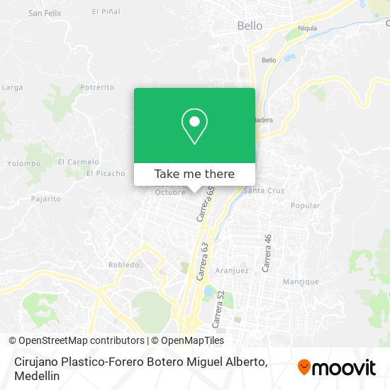 Mapa de Cirujano Plastico-Forero Botero Miguel Alberto